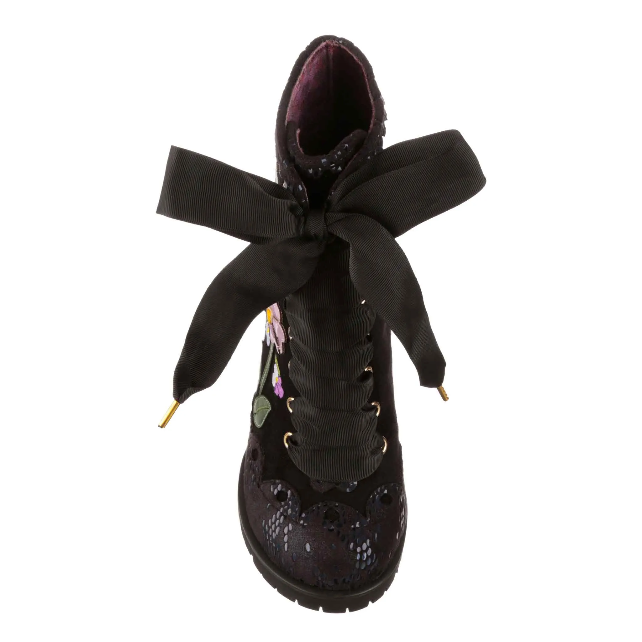 Irregular Choice Womens Vibrant Violets High Heel - Black