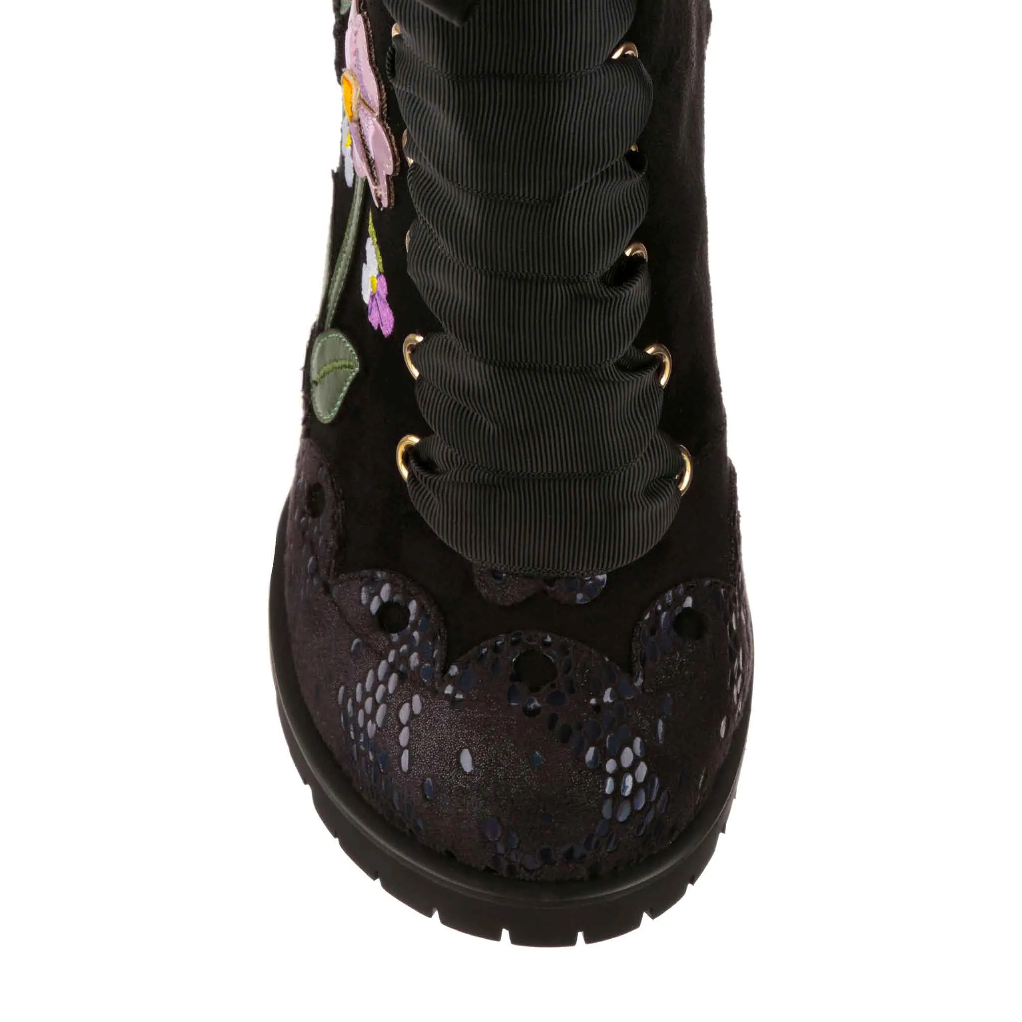 Irregular Choice Womens Vibrant Violets High Heel - Black