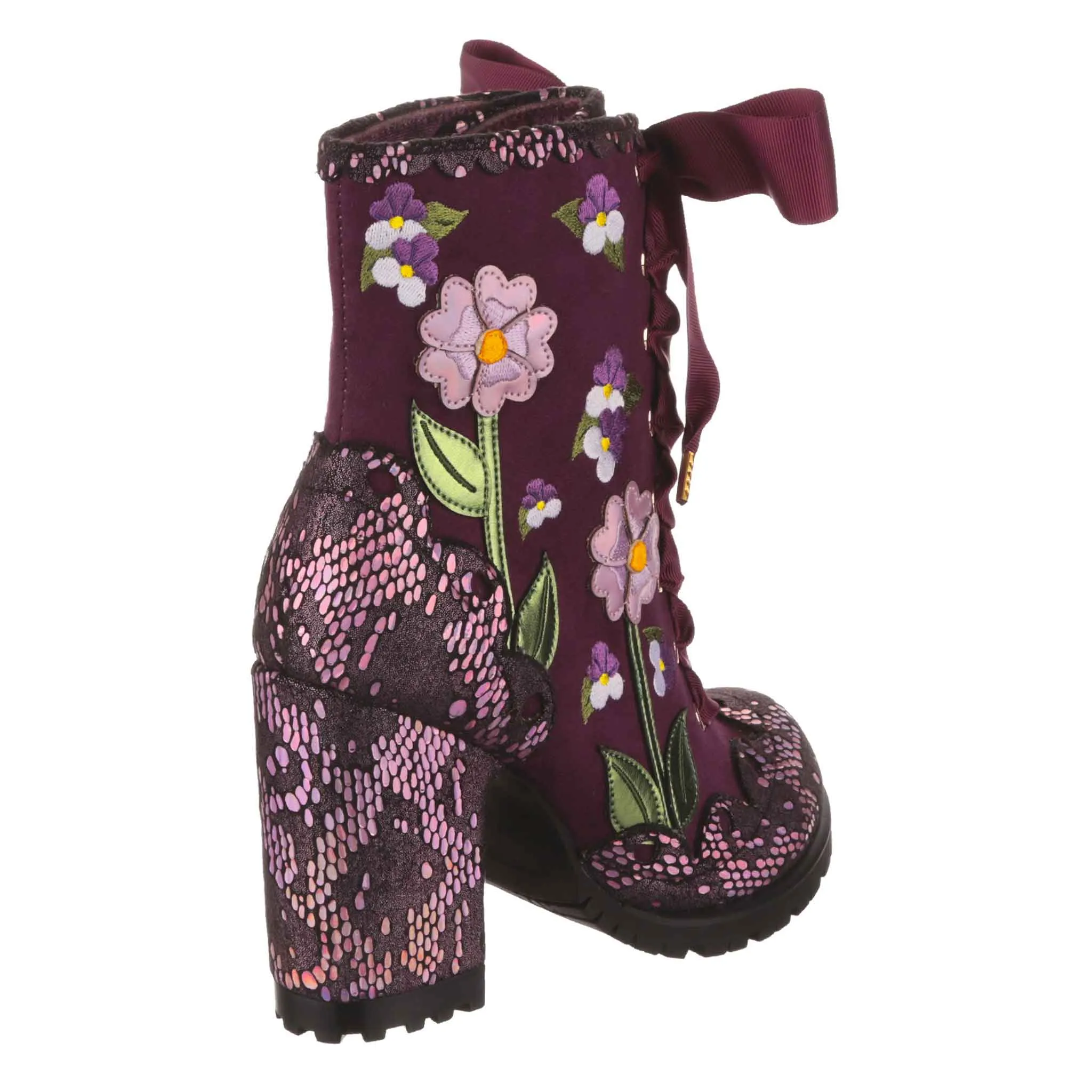 Irregular Choice Womens Vibrant Violets High Heel - Red