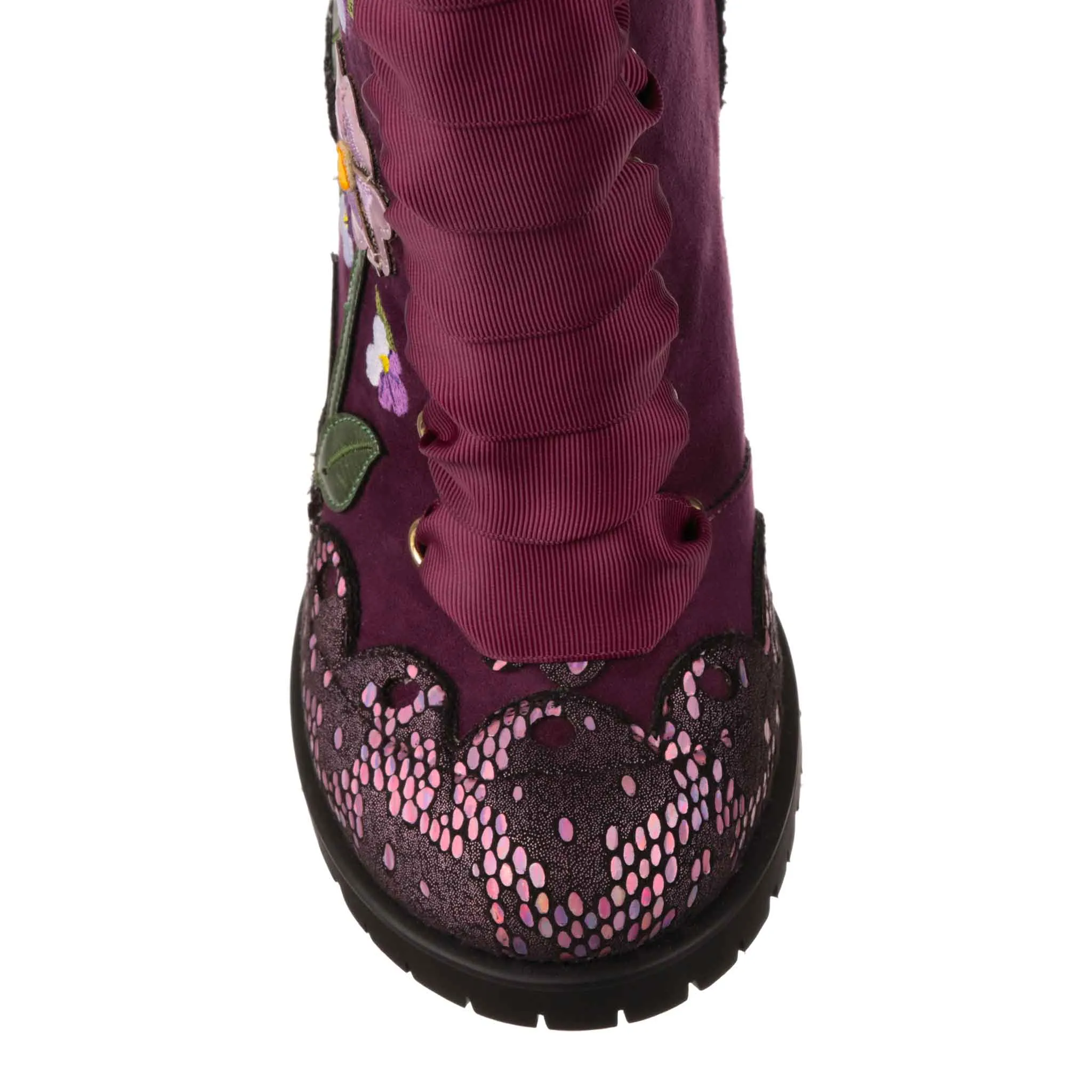 Irregular Choice Womens Vibrant Violets High Heel - Red