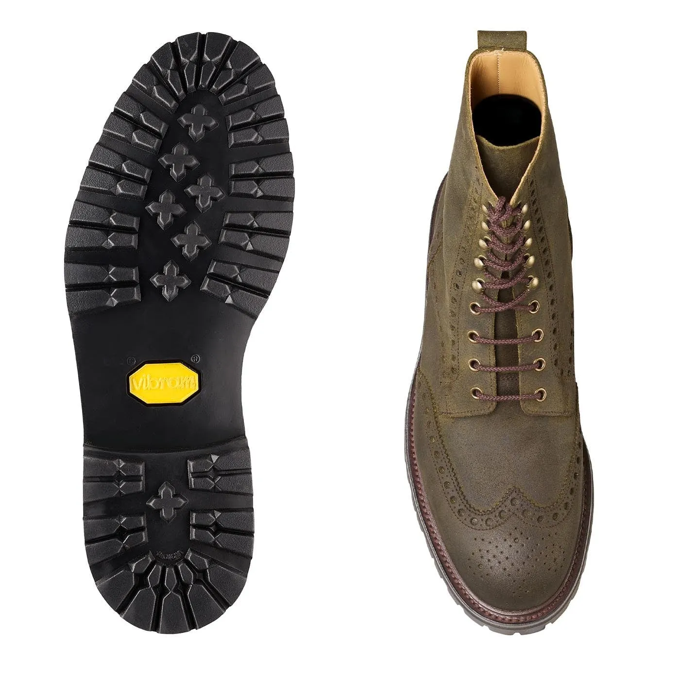 Islay Green Rough-Out Suede Arctic Cool Casual Footwear