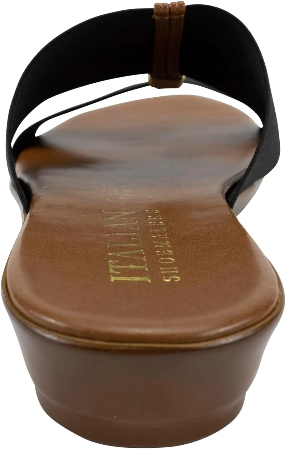 ITALIAN Shoemakers Women's Sofy Wedge Sandal, Comfort Casual Open Toe – Made in Italy, 1.5" Heel