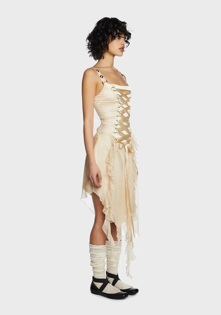 Ivory Life's No Fairytale Midi Dress