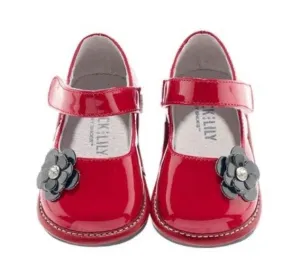 Jack & Lily Red Patent Leather Mary-Janes in sizes 6M to 36M