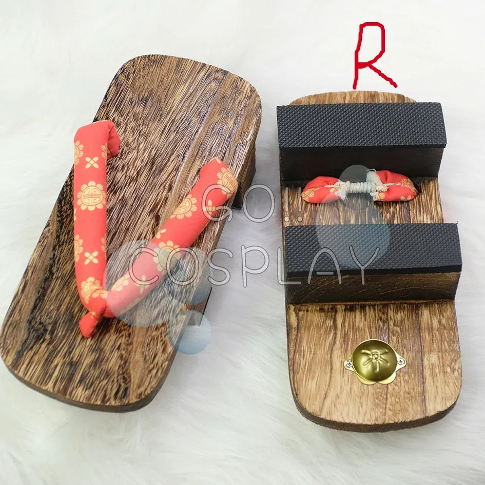 Japanese Wooden Geta Slippers Sandals Cosplay
