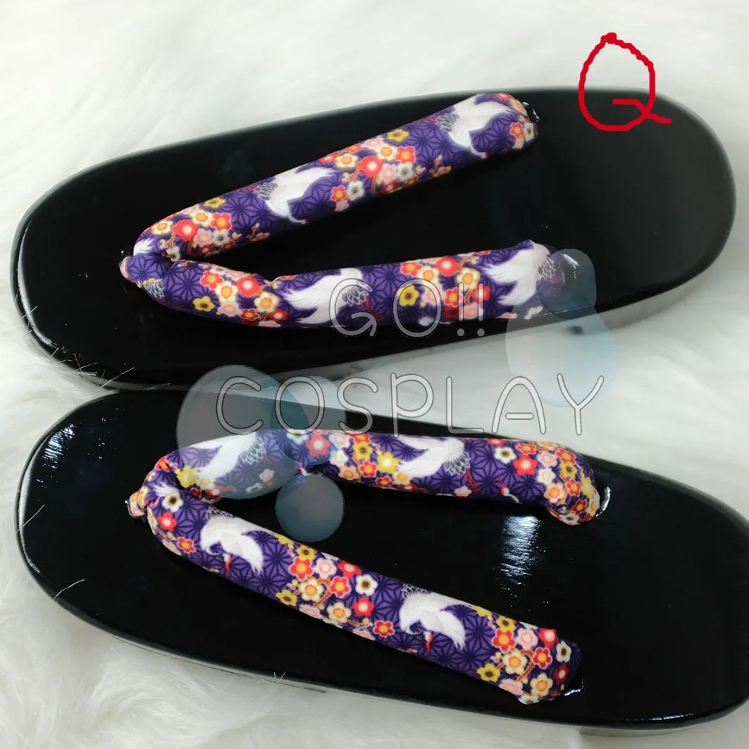 Japanese Wooden Geta Slippers Sandals Cosplay