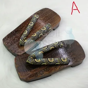 Japanese Wooden Geta Slippers Sandals Cosplay