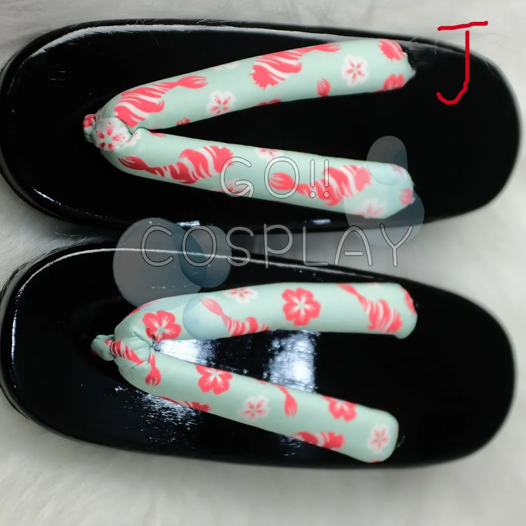 Japanese Wooden Geta Slippers Sandals Cosplay