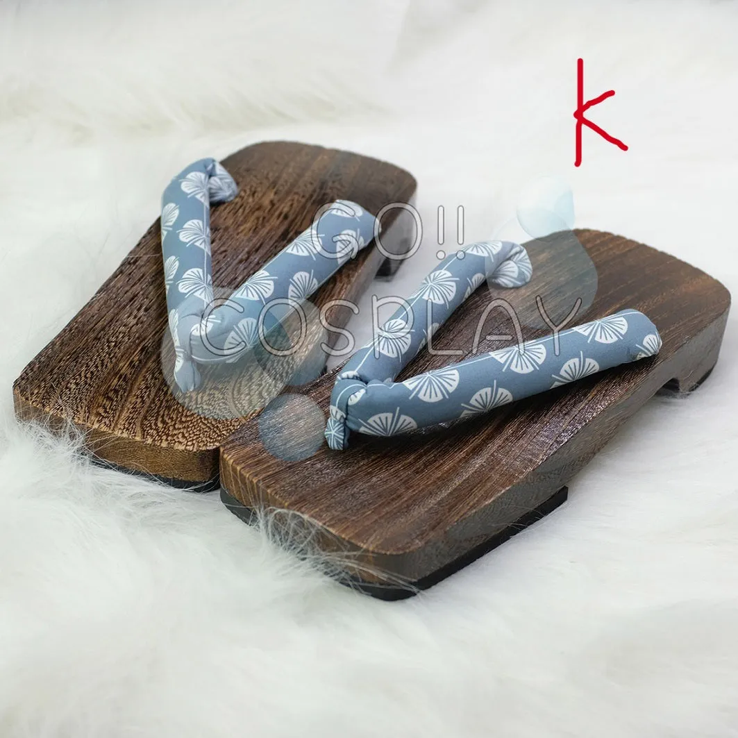 Japanese Wooden Geta Slippers Sandals Cosplay