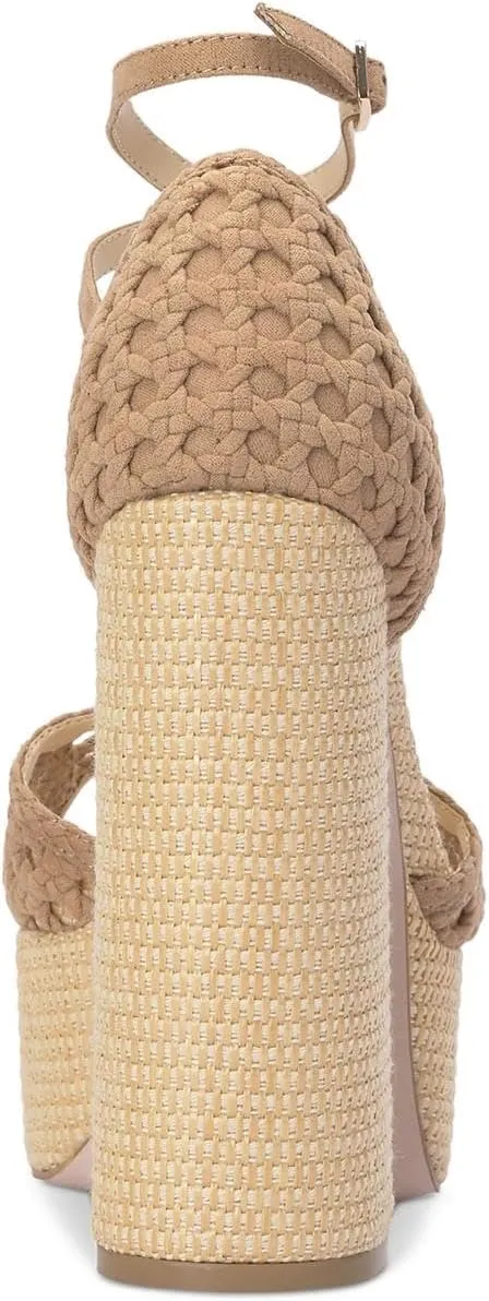 Jessica Simpson Womens Aditi Platform Open Toe Platform Heels