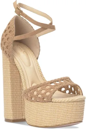 Jessica Simpson Womens Aditi Platform Open Toe Platform Heels