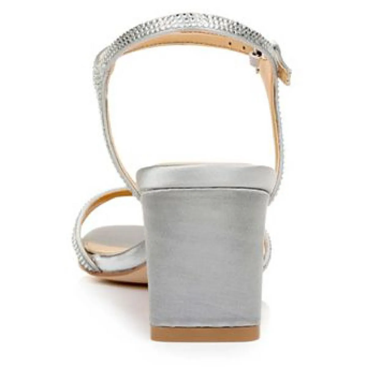 Jewel Badgley Mischka Womens Omari II Satin Ankle Strap Heels