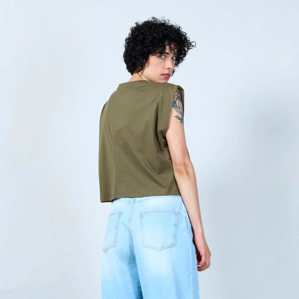 Jewel embellished t-shirt wholesale