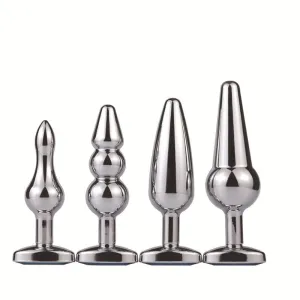 Jewelled Metal TBAR Base Butt Plug