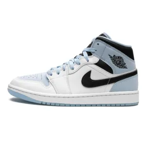 Jordan 1 Mid Ice Blue Black