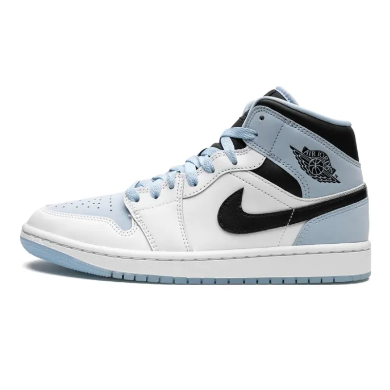 Jordan 1 Mid Ice Blue Black