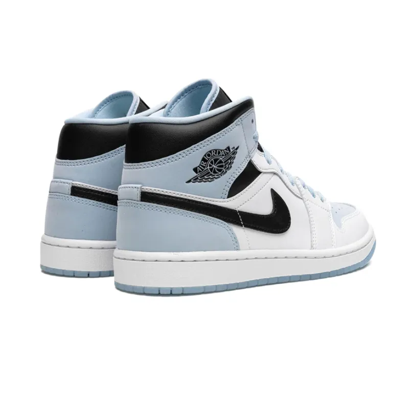 Jordan 1 Mid Ice Blue Black