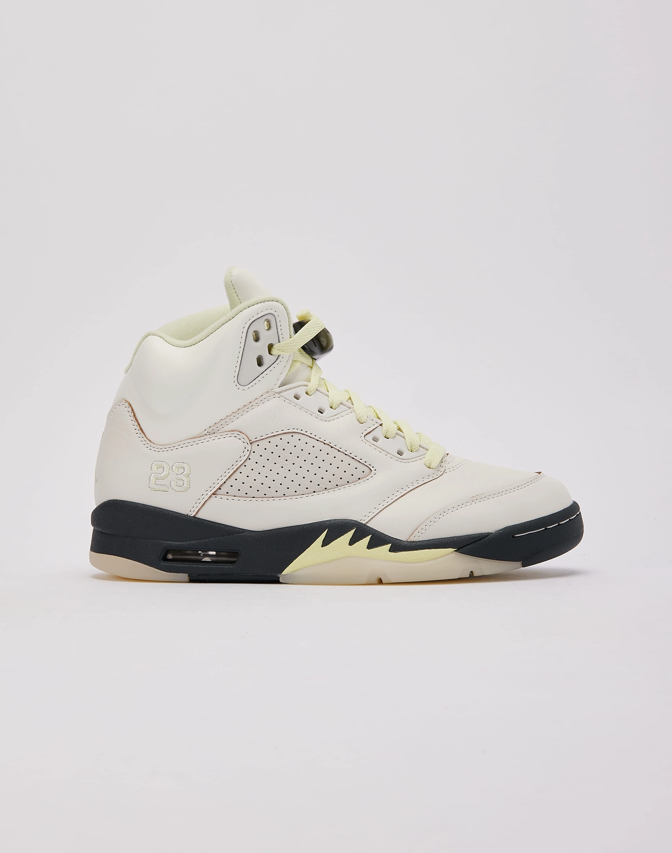 Jordan Air Jordan 5 Retro 'Luminous Green and Sail' Slip Resistant Traction
