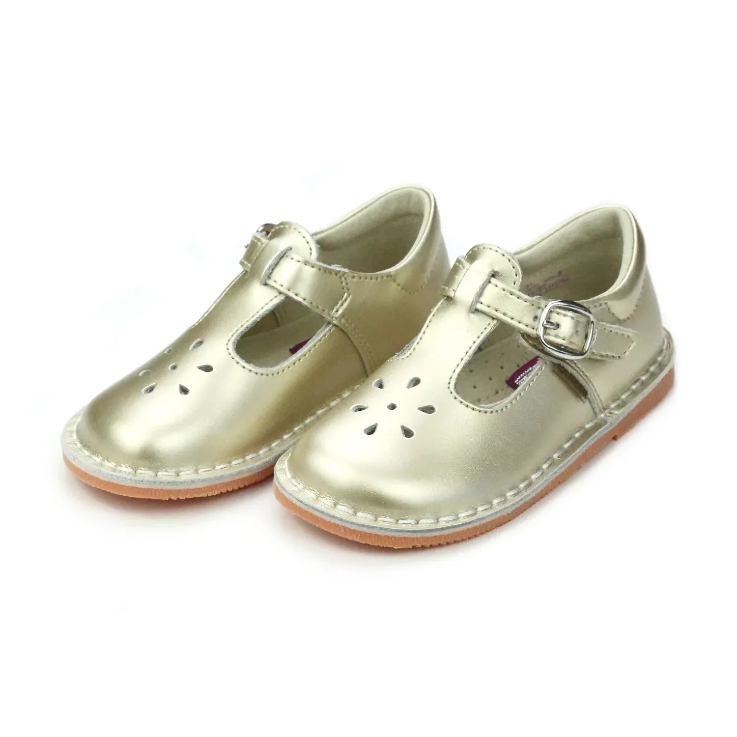 Joy T-Strap Mary Jane, Gold