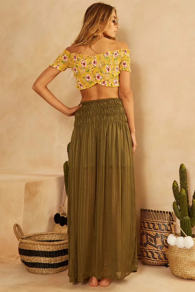 Juniper Crop Top Yellow