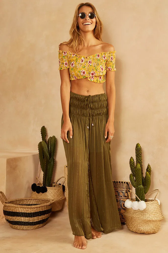 Juniper Crop Top Yellow