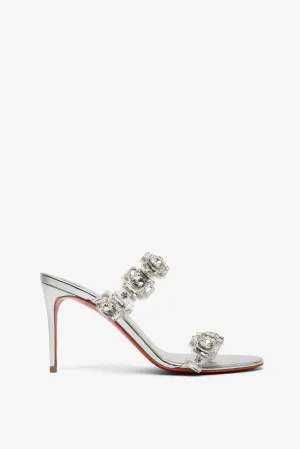 Just jewel 85 silver mules