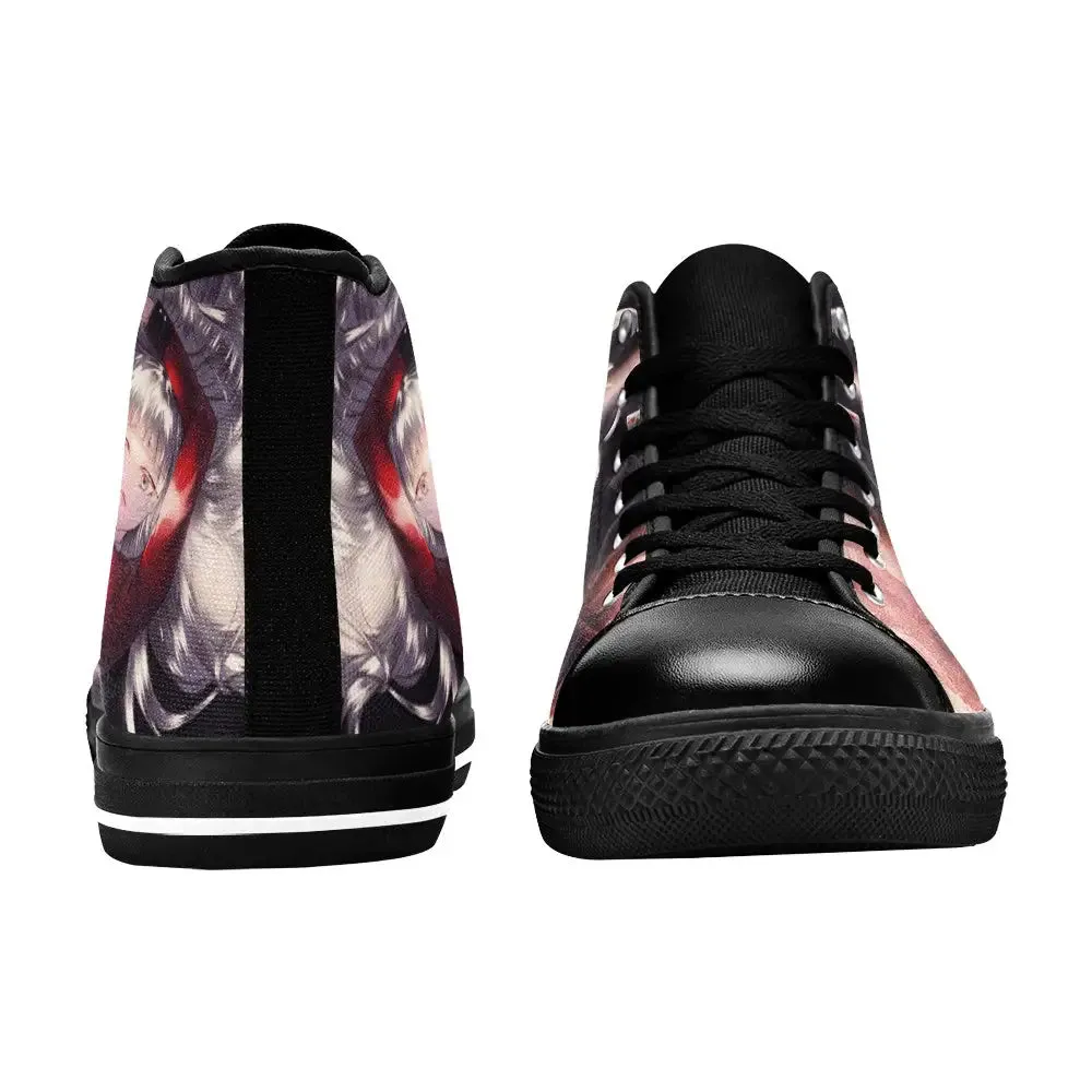 Kakegurui Compulsive Gambler Ririka Momobami Shoes High Top Sneakers for Kids and Adults