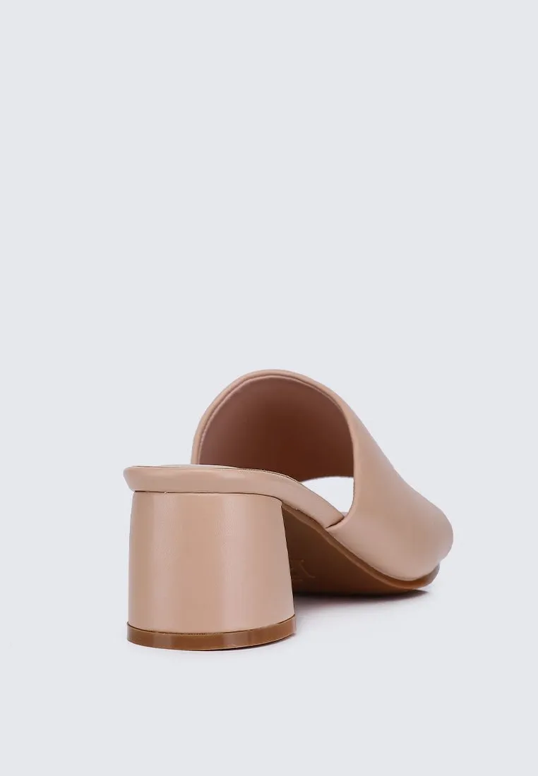 Karissa WideFit Comfy Heels In Nude