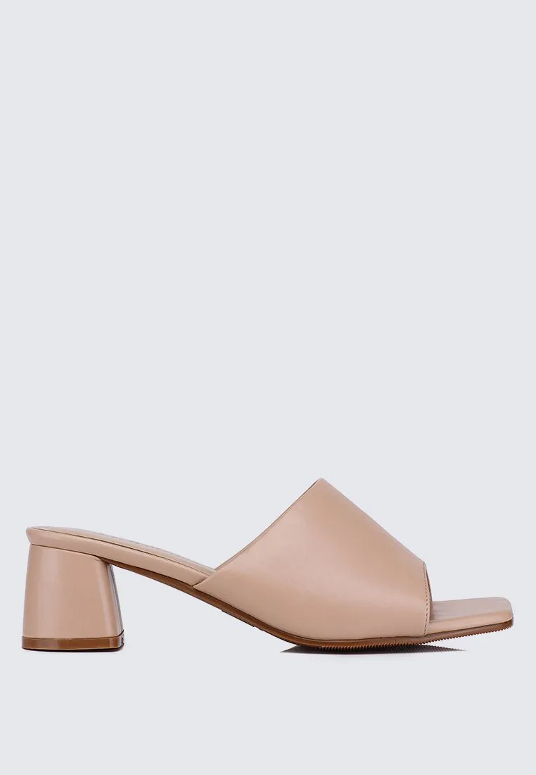 Karissa WideFit Comfy Heels In Nude