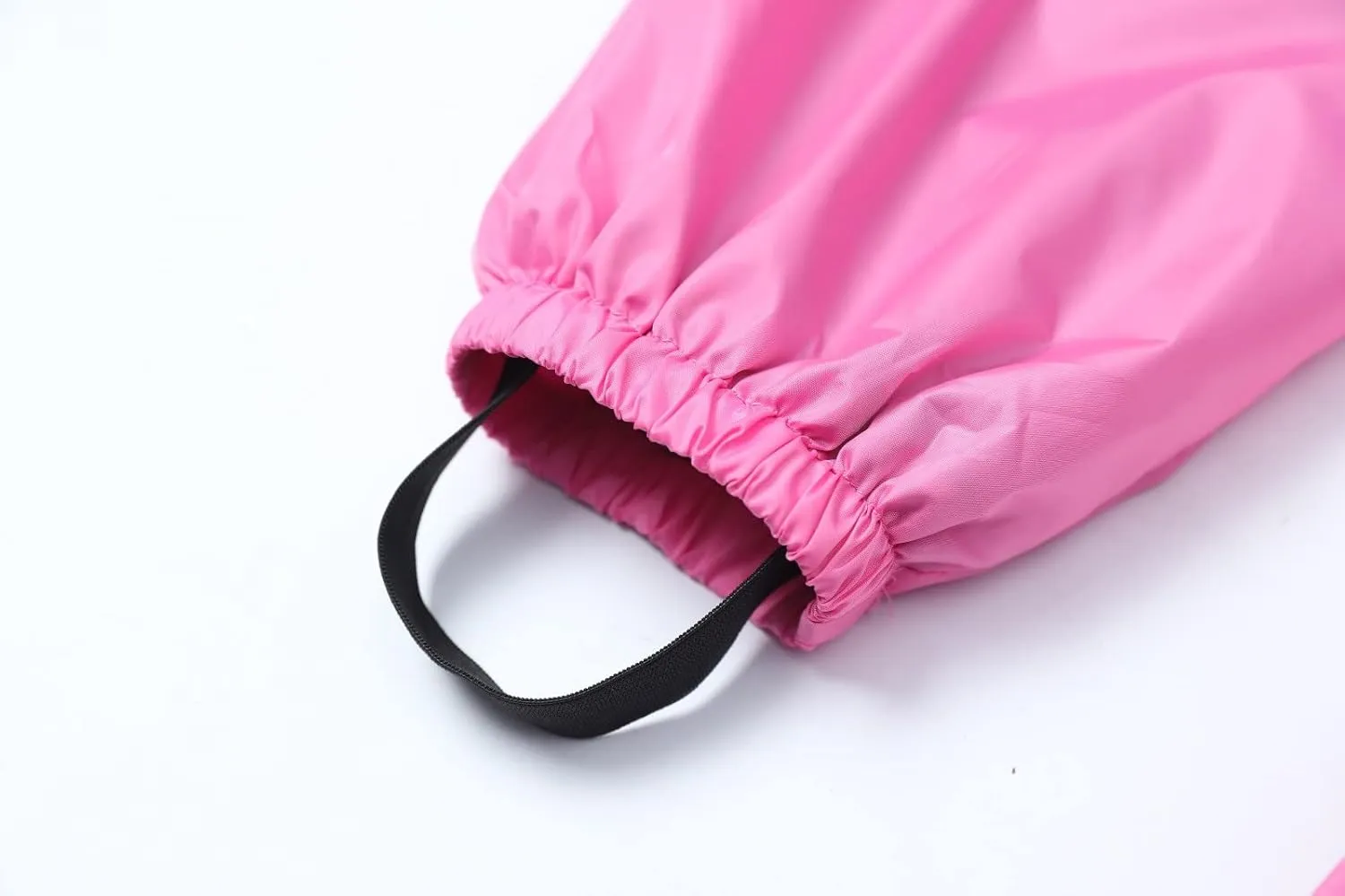 Kids Boys Girls Rain Pants Elastic Waist Mudproof Lightweight Adjustable Shoulder Straps Reflective Strips