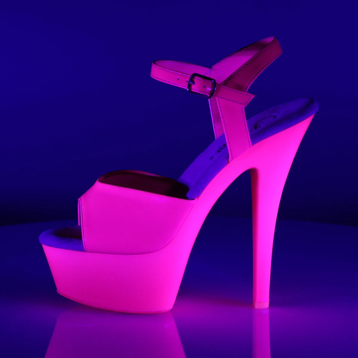 KISS-209UV Pleaser Neon H. Pink Sexy Platform Shoes (Pole Dancing Heels)