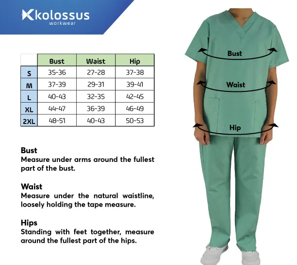 KM51M - Kolossus Women's Comfort Fit Medical Scrub Set