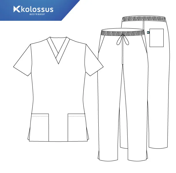 KM51M - Kolossus Women's Comfort Fit Medical Scrub Set
