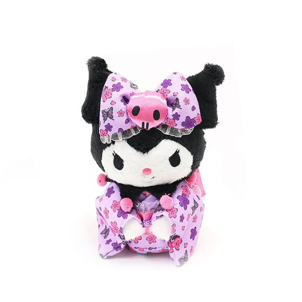 Kuromi Kimono Mascot Clip-On Plush