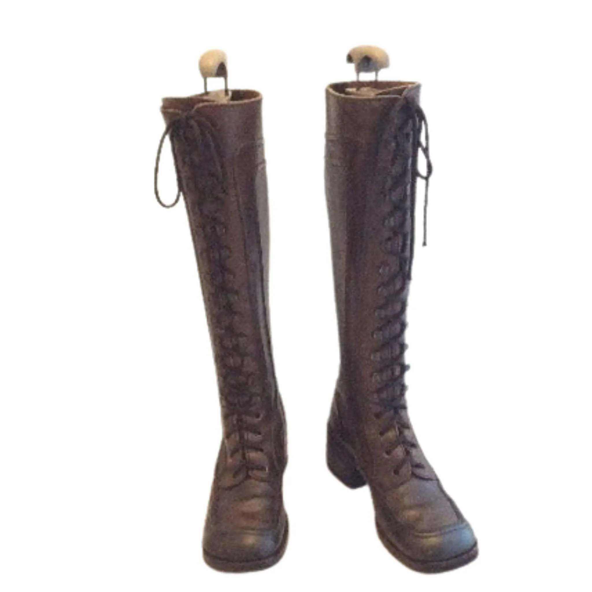 Lace-up Brown Boots