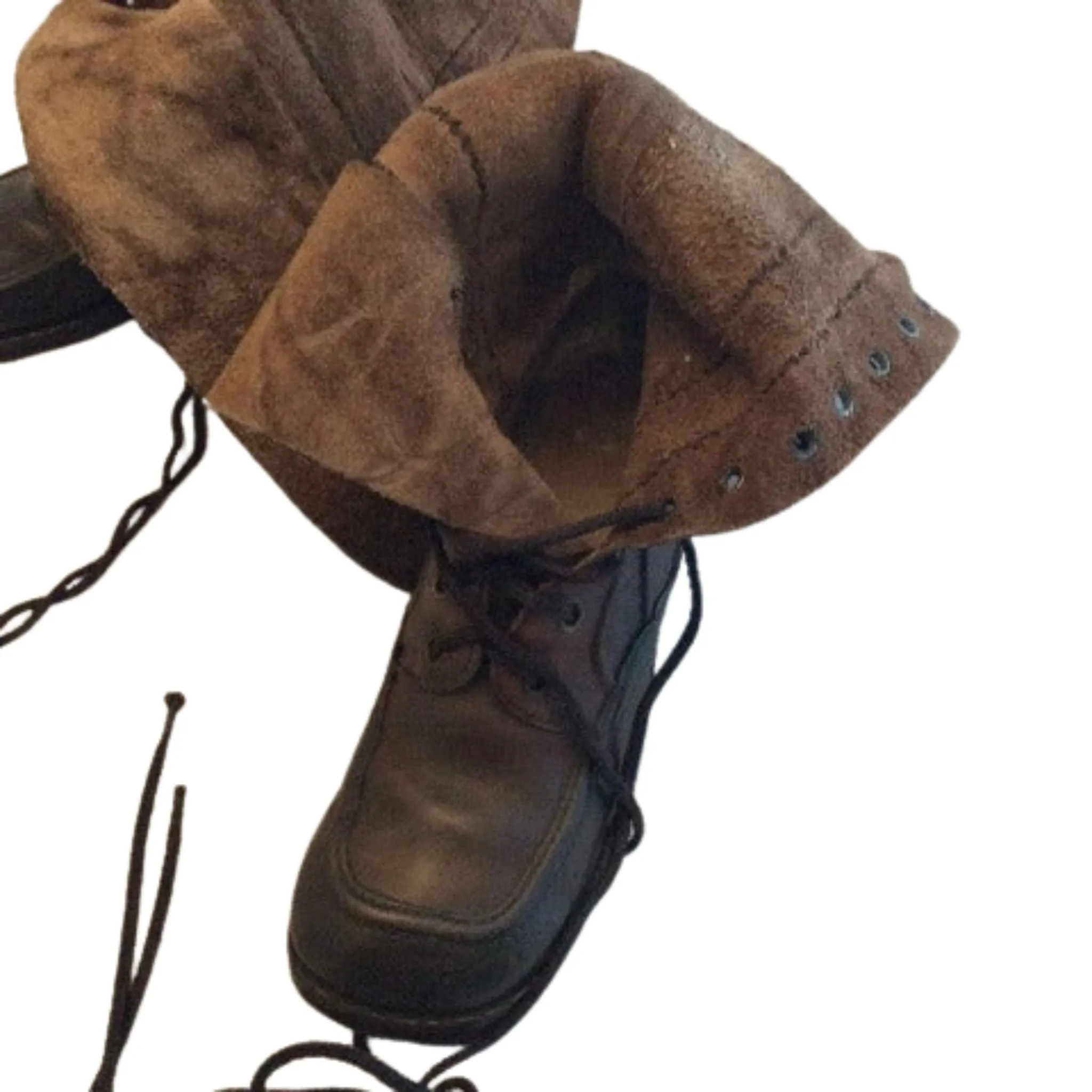 Lace-up Brown Boots