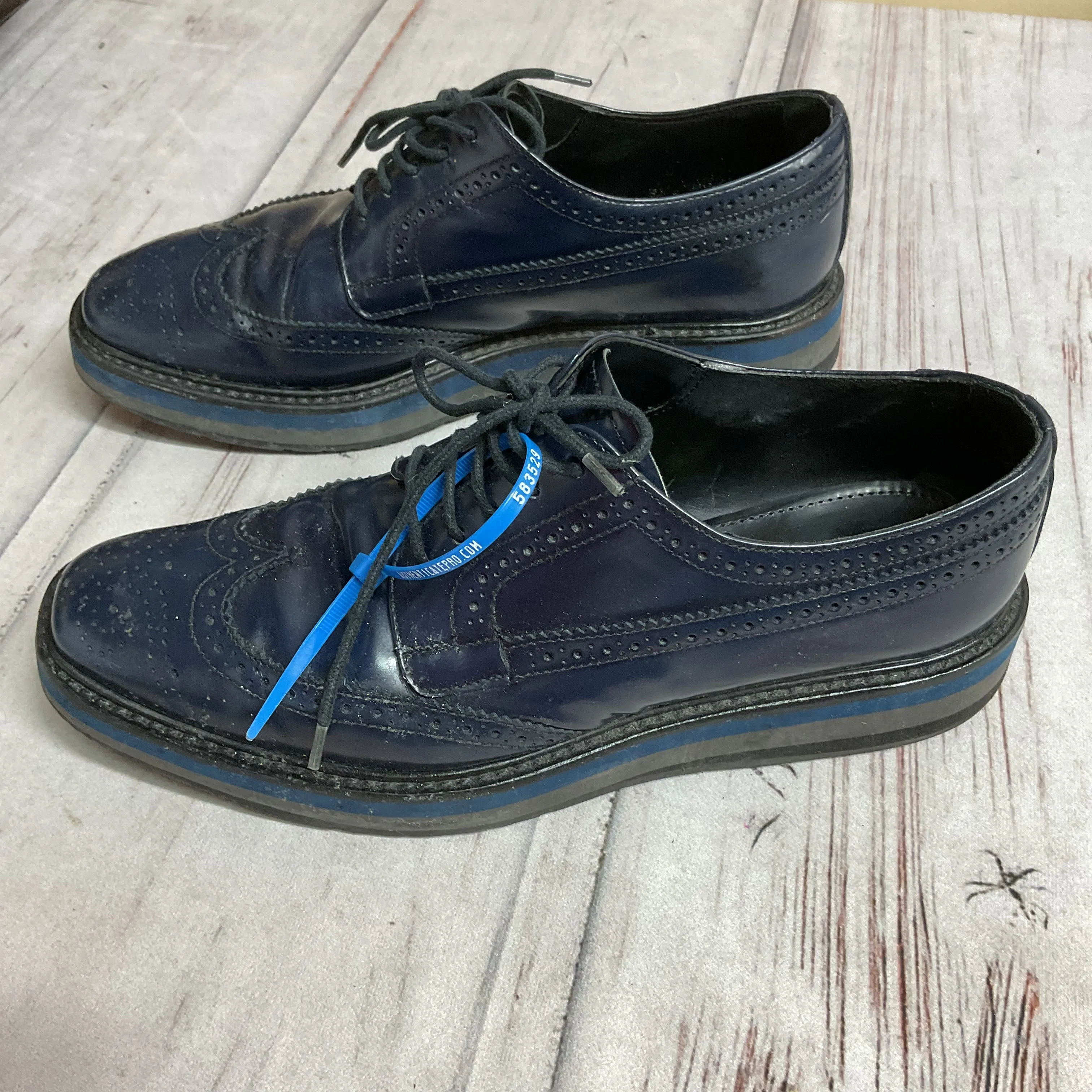 Meta Move Shoes Luxury Designer By Prada In Blue, Size:38