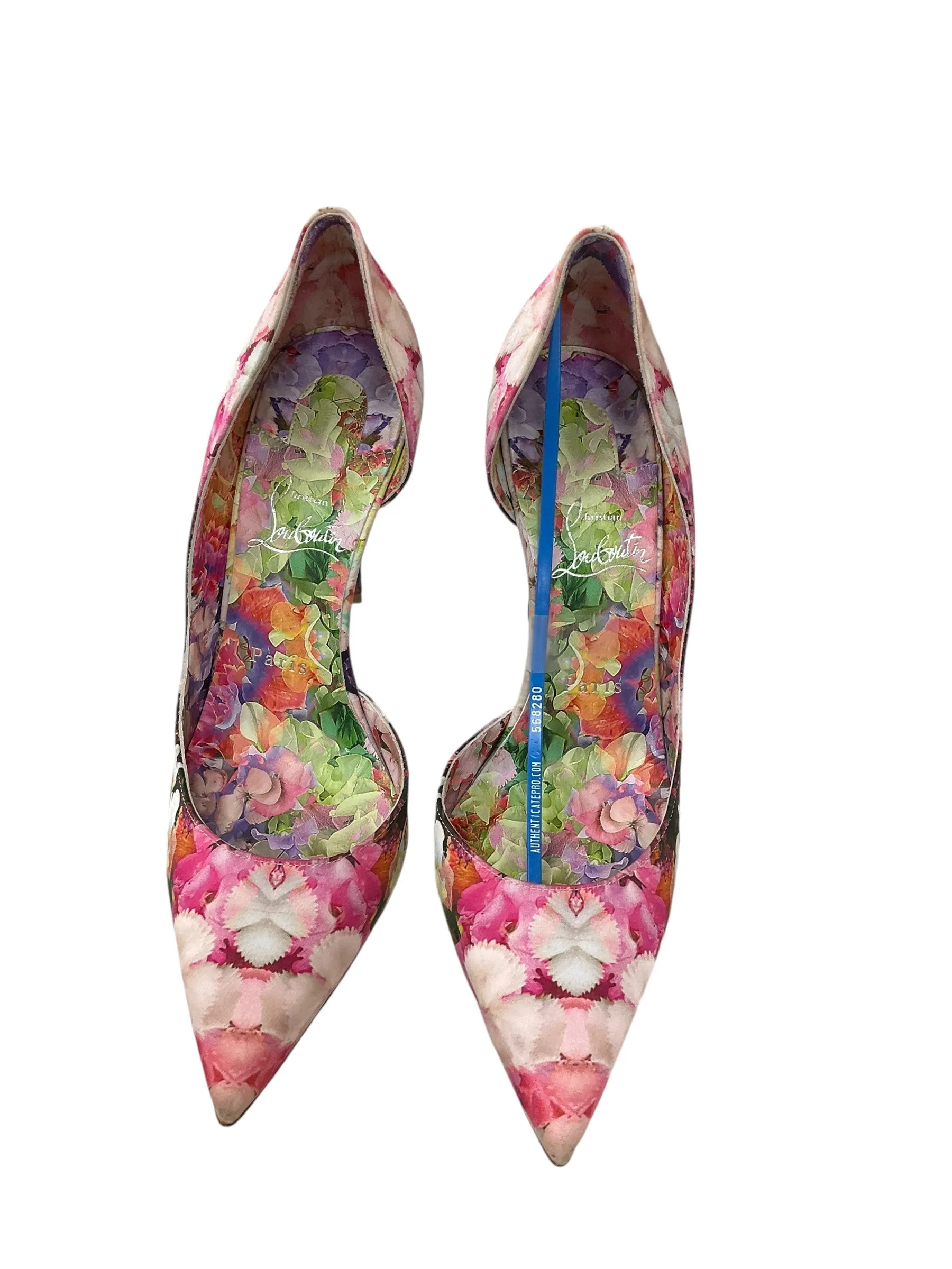 Reinforced toe box Galaxy Tone Sandals Luxury Designer By Christian Louboutin In Pink, Size: 8.5