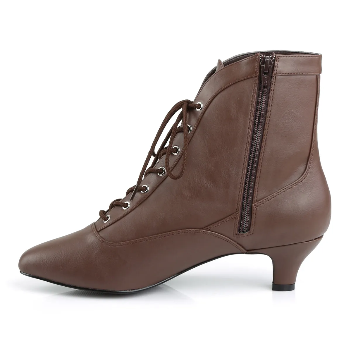 Large Size Victorian Boots Brown