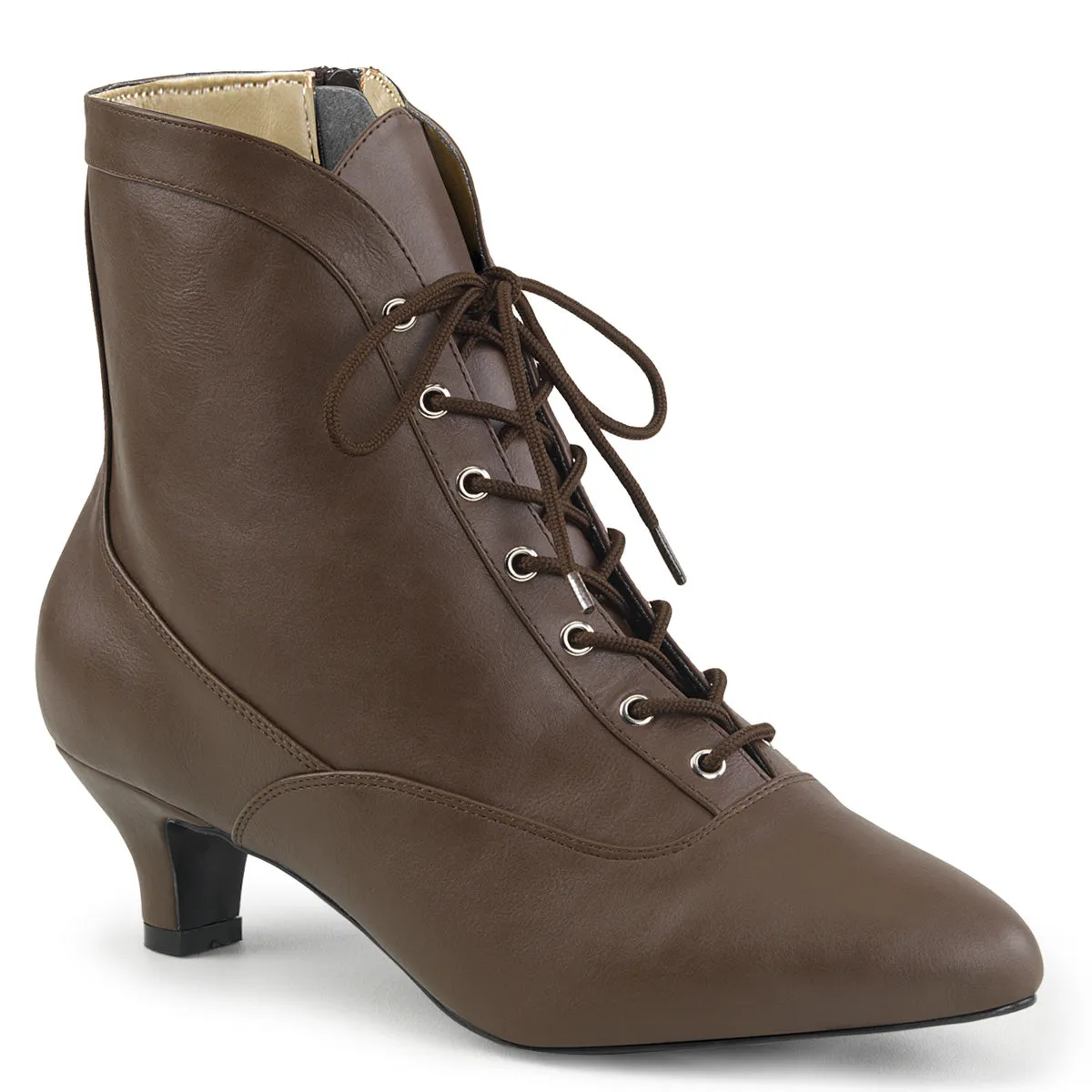 Large Size Victorian Boots Brown