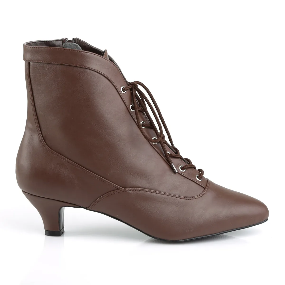 Large Size Victorian Boots Brown