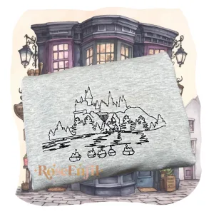 L'arrivée par bateaux - première année à l'école de magie ✨ Gris cendres S-5XL