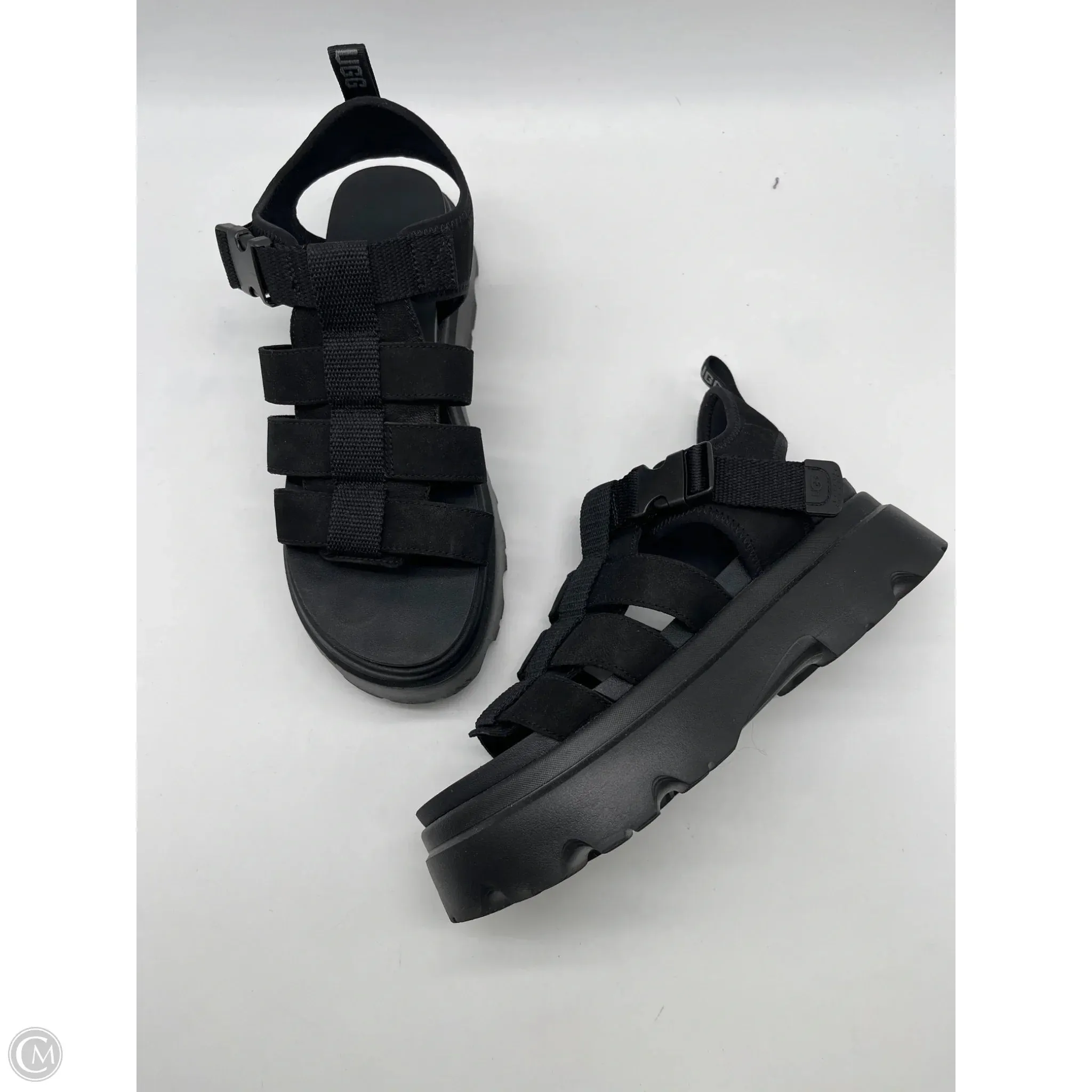 Sandals Designer By Ugg In Black, Size: 10 Moon Tone Arch Support Daily Walk