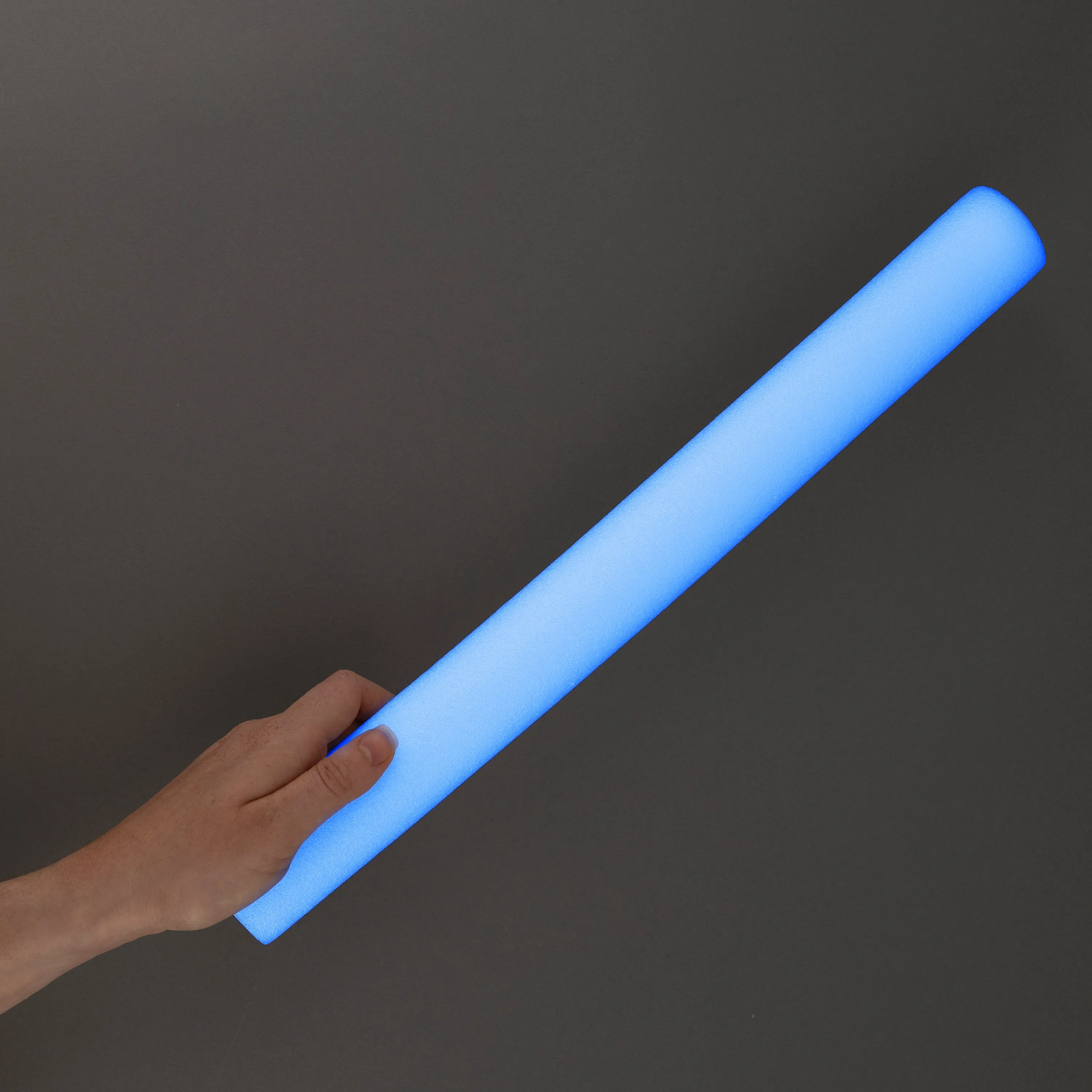 LED Light Up Flashing 18 Inch Blue Foam Stick Baton
