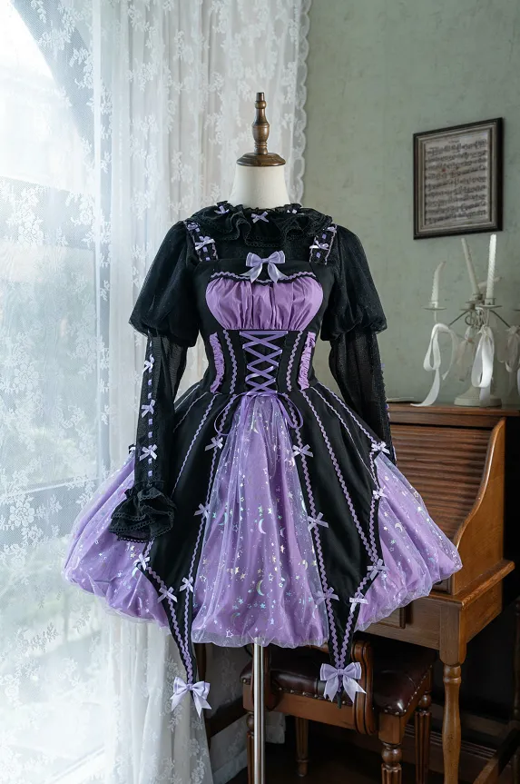 Lemon Honey~Halloween Gothic Lolita Jumper Dress Pumpkin Dress