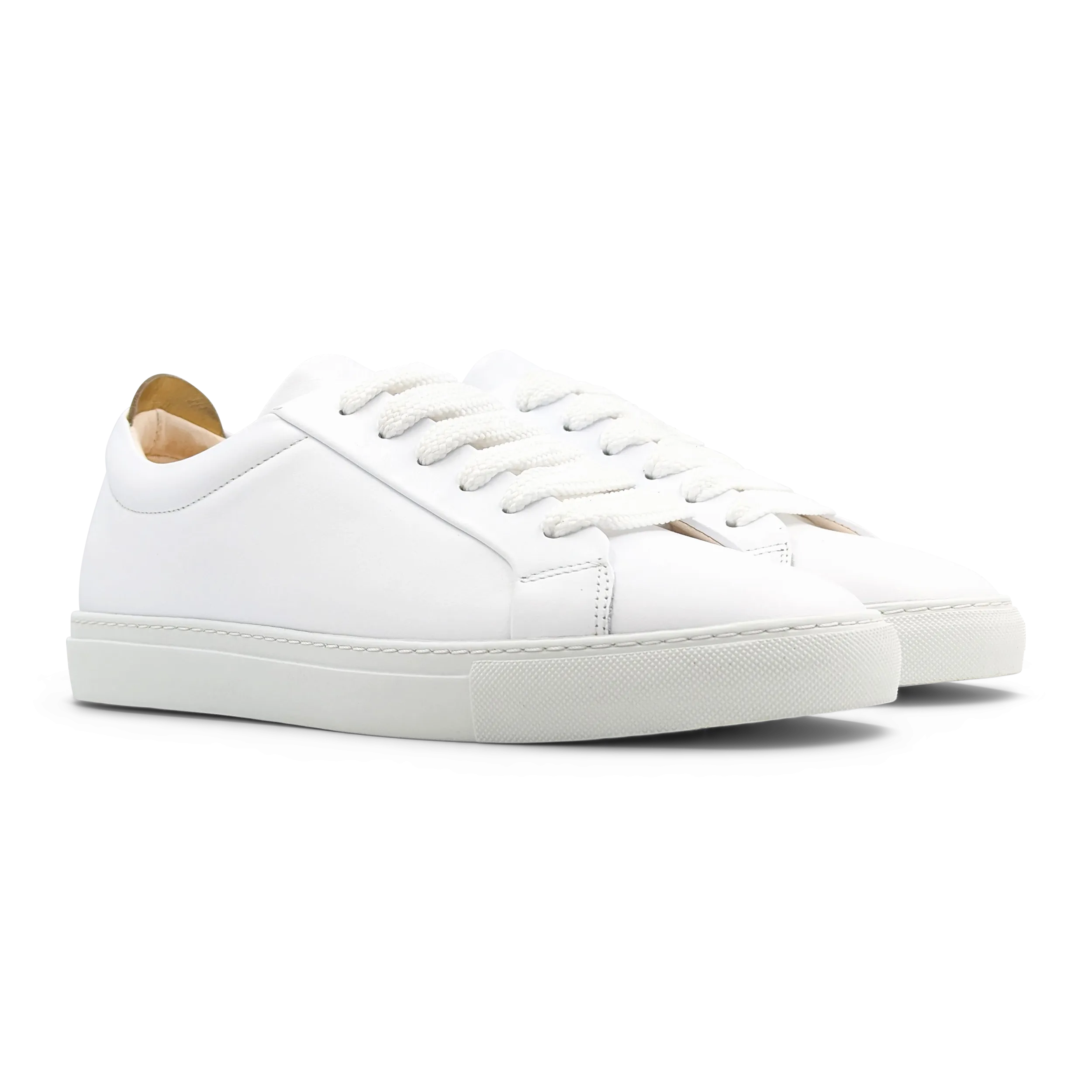 Lennon Sneaker in White/Gold