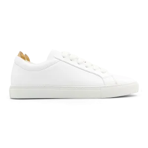 Lennon Sneaker in White/Gold