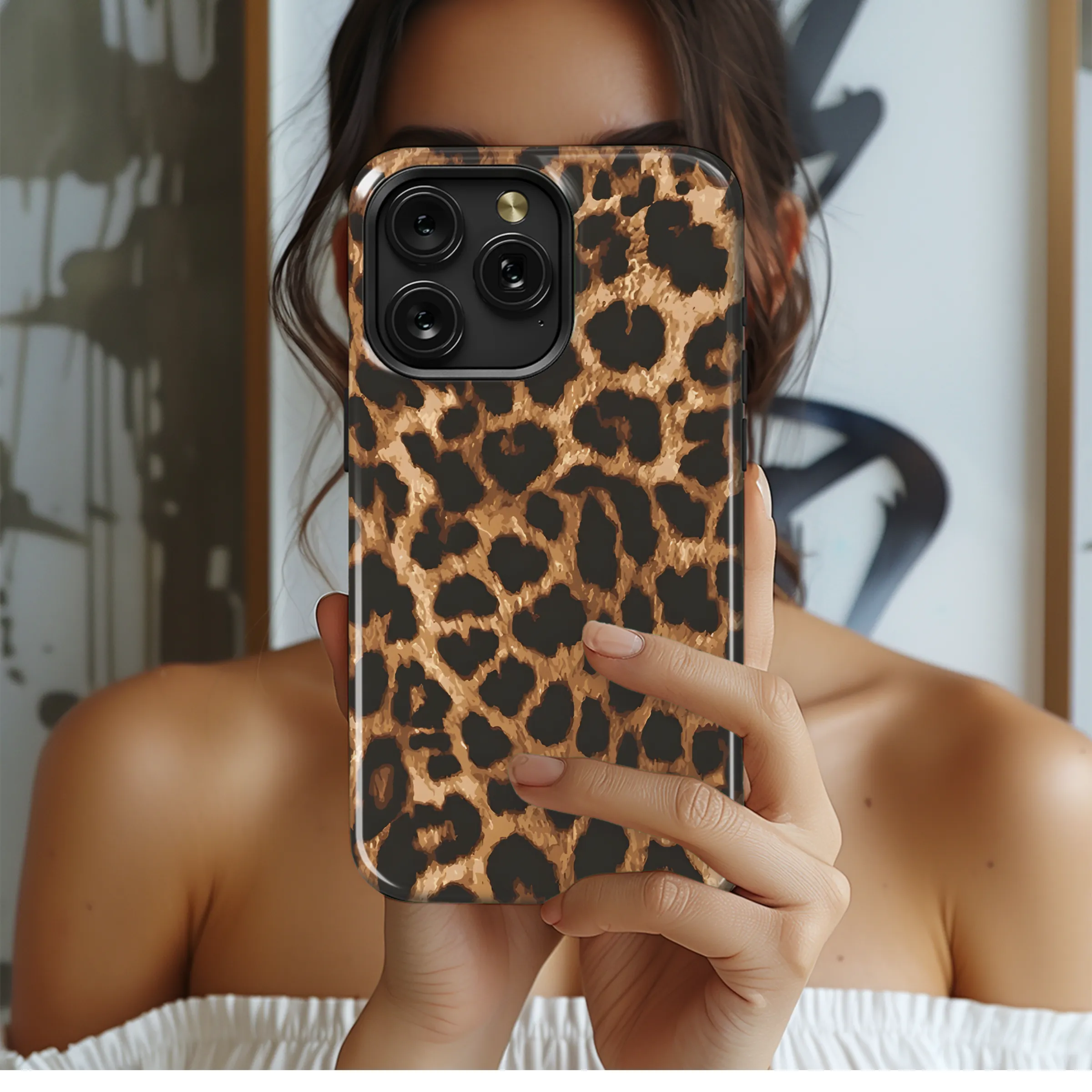 Leopard Skin Phone Case iPhone Samsung Cover Pixel 3666