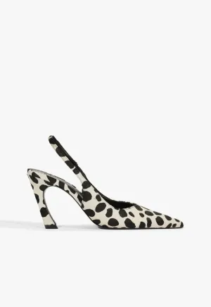 Wide toe box Lexi Sling Wild Calf Hair Pump
