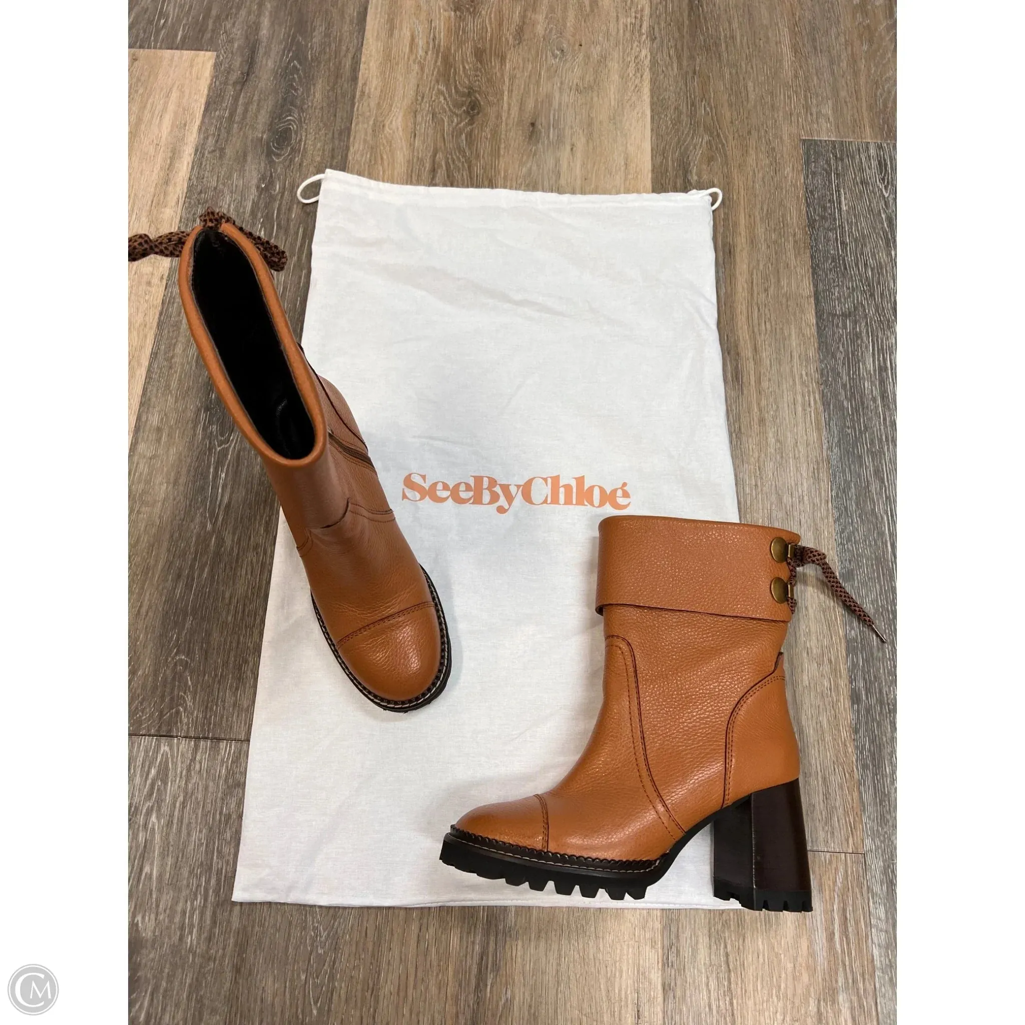 Gym Life Boots Designer By See By Chloe In Brown, Size: 9/39